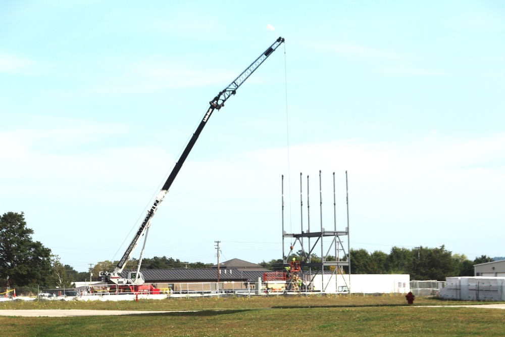 September 2024 construction operations for fiscal year 2023-funded barracks project at Fort McCoy