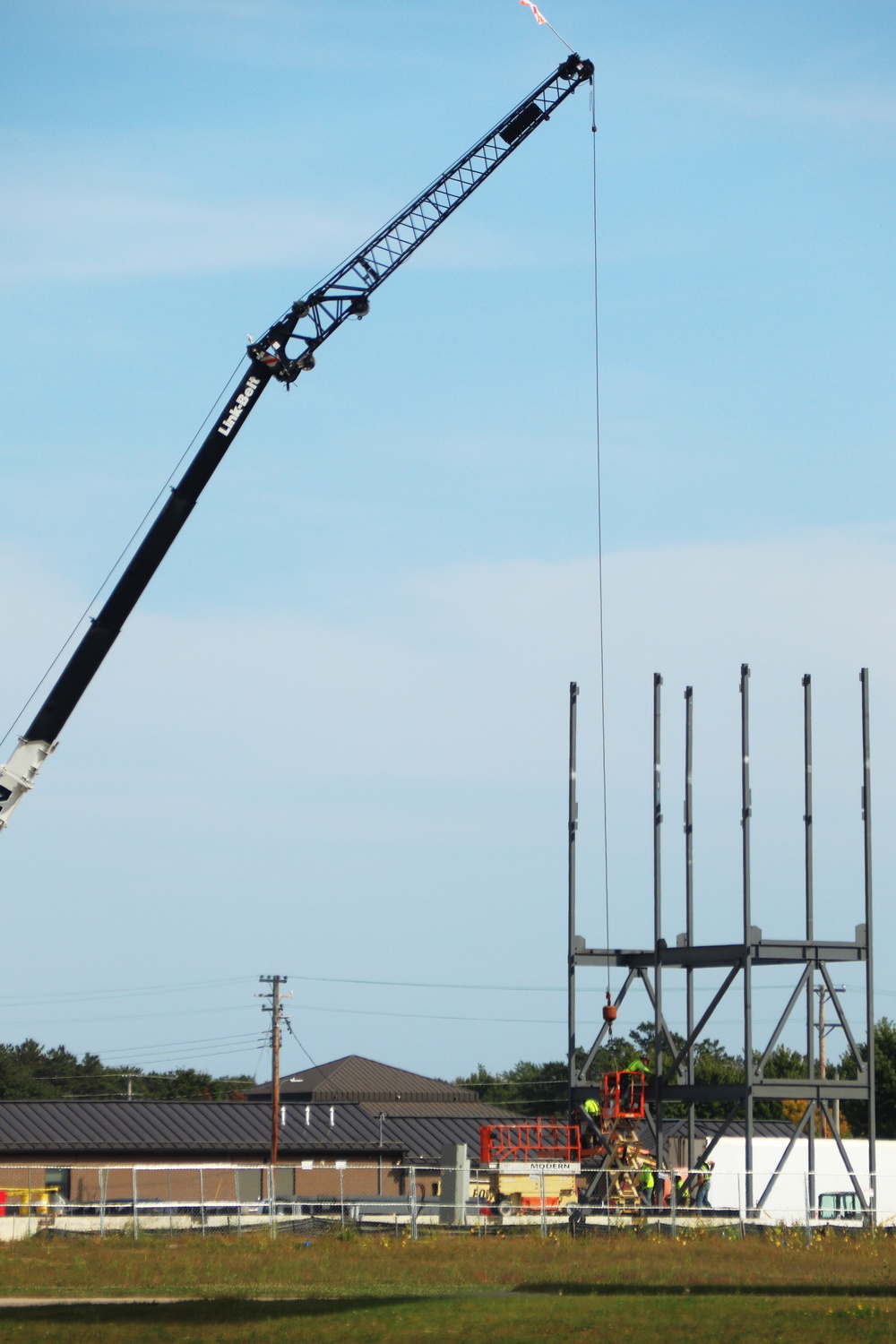 September 2024 construction operations for fiscal year 2023-funded barracks project at Fort McCoy