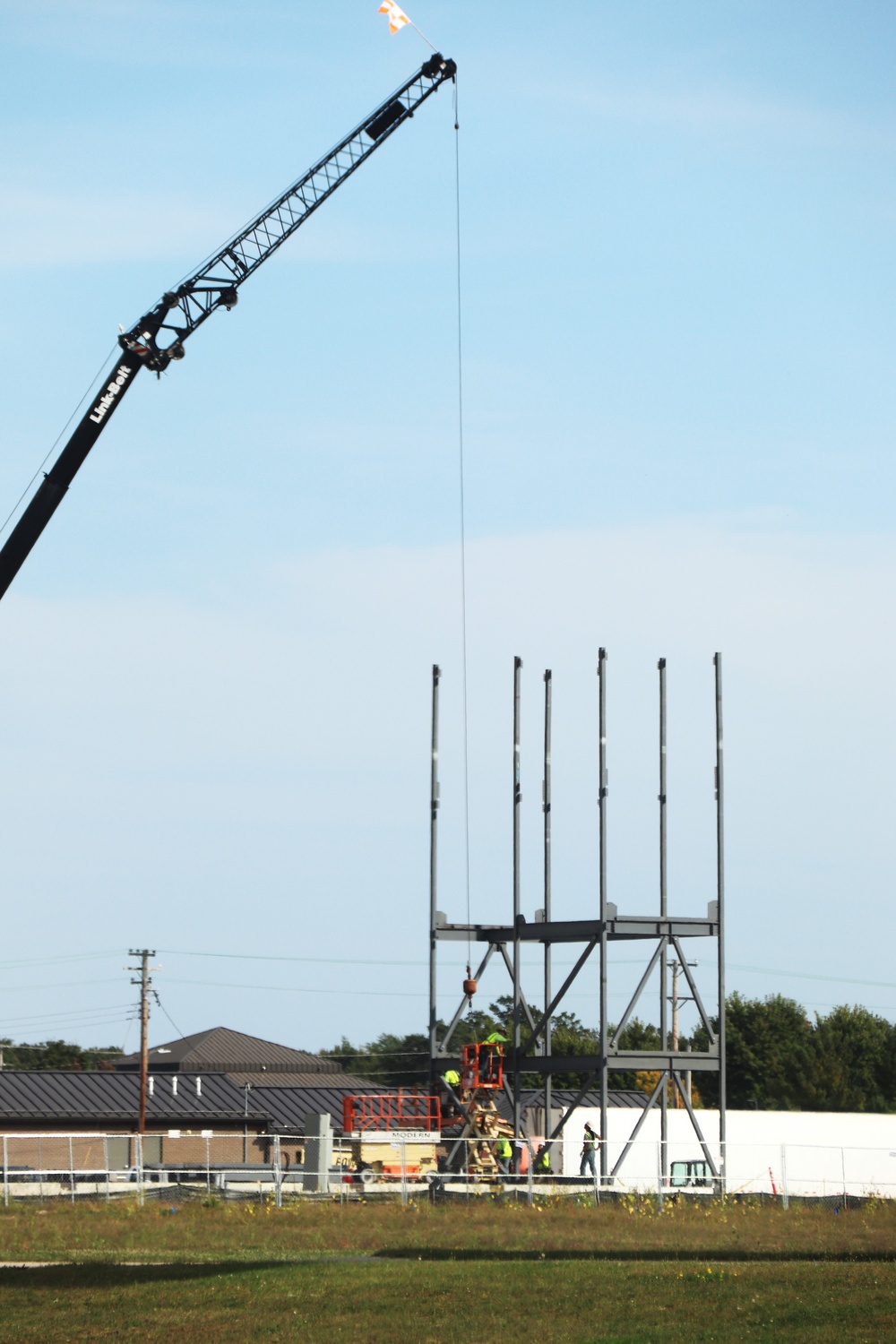 September 2024 construction operations for fiscal year 2023-funded barracks project at Fort McCoy