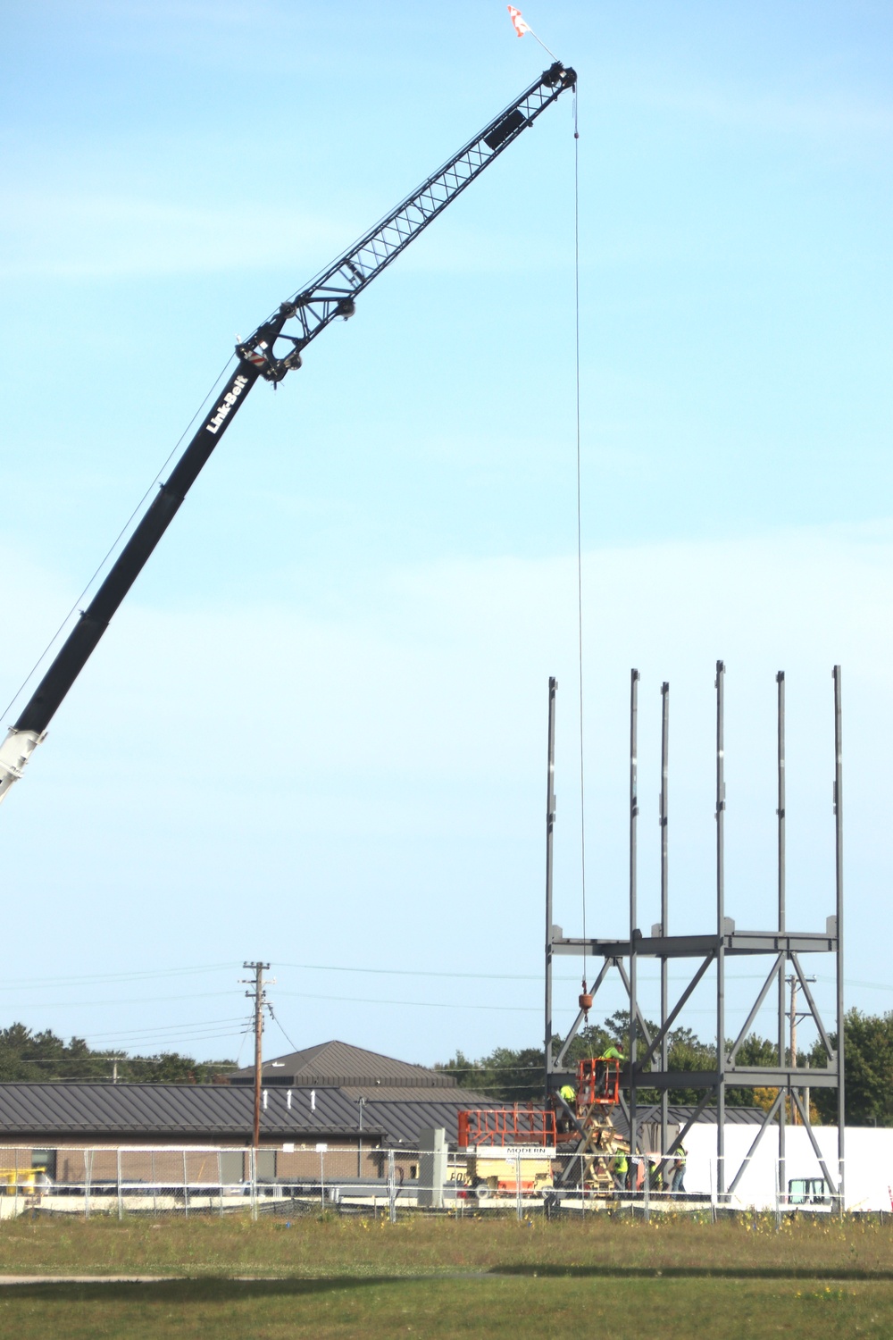 September 2024 construction operations for fiscal year 2023-funded barracks project at Fort McCoy