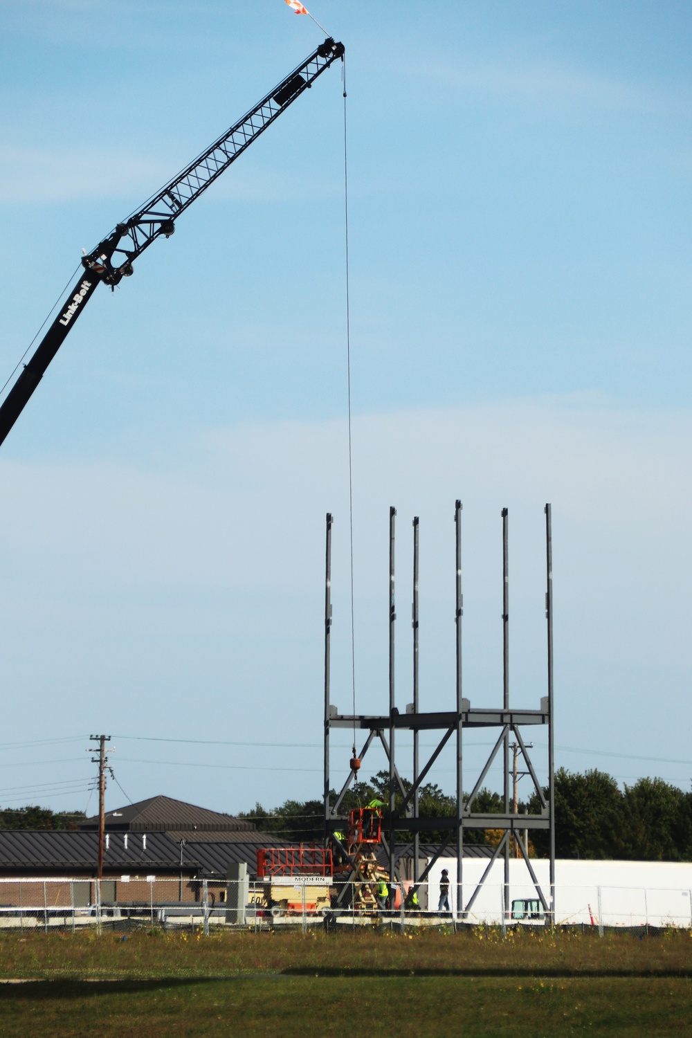 September 2024 construction operations for fiscal year 2023-funded barracks project at Fort McCoy