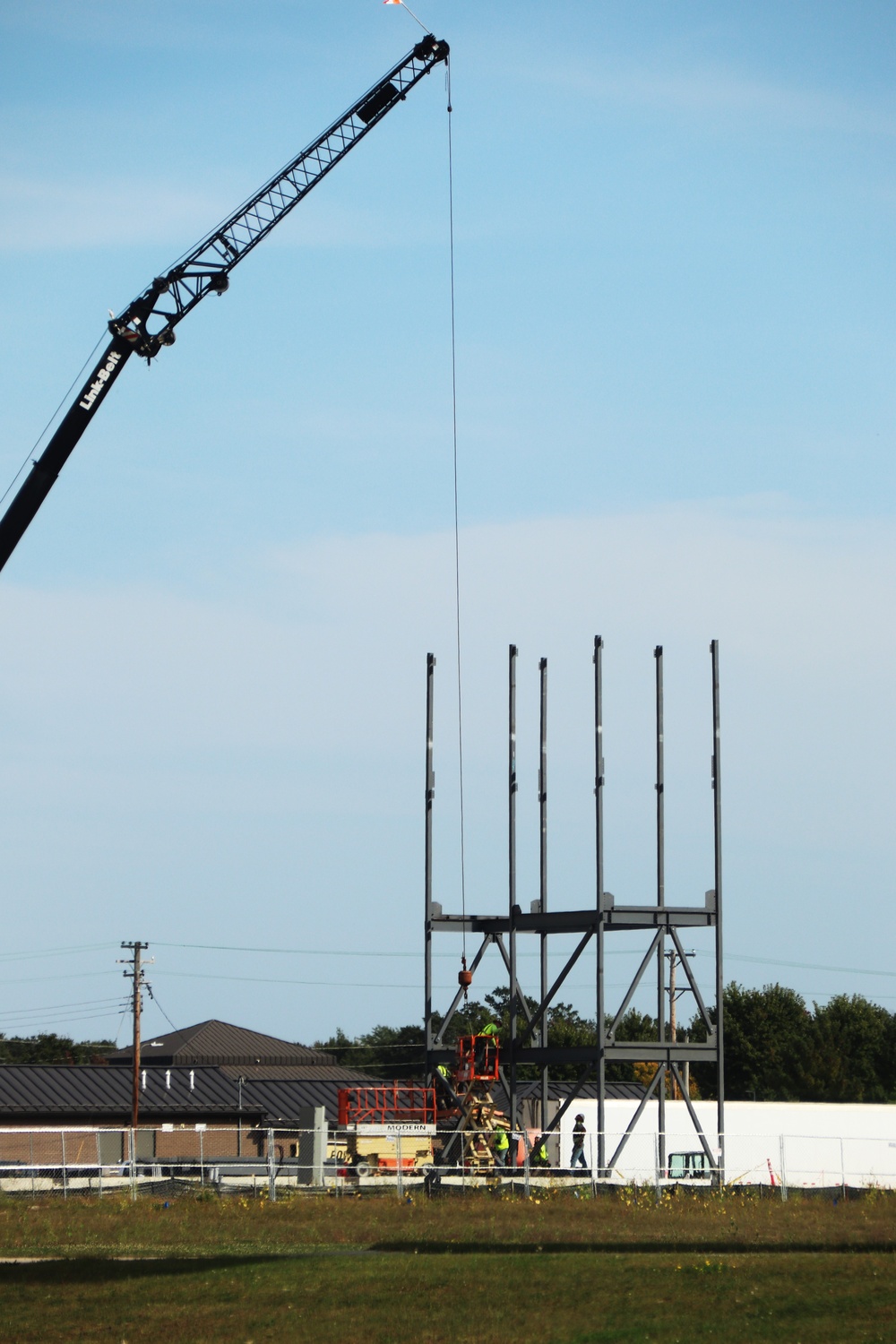 September 2024 construction operations for fiscal year 2023-funded barracks project at Fort McCoy