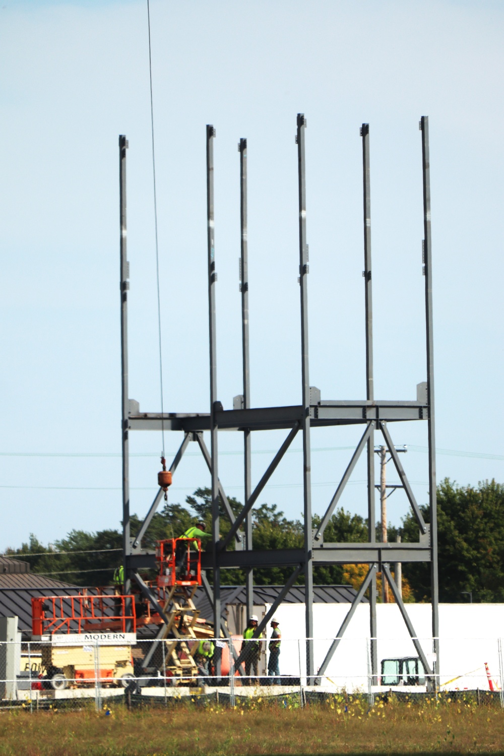 September 2024 construction operations for fiscal year 2023-funded barracks project at Fort McCoy