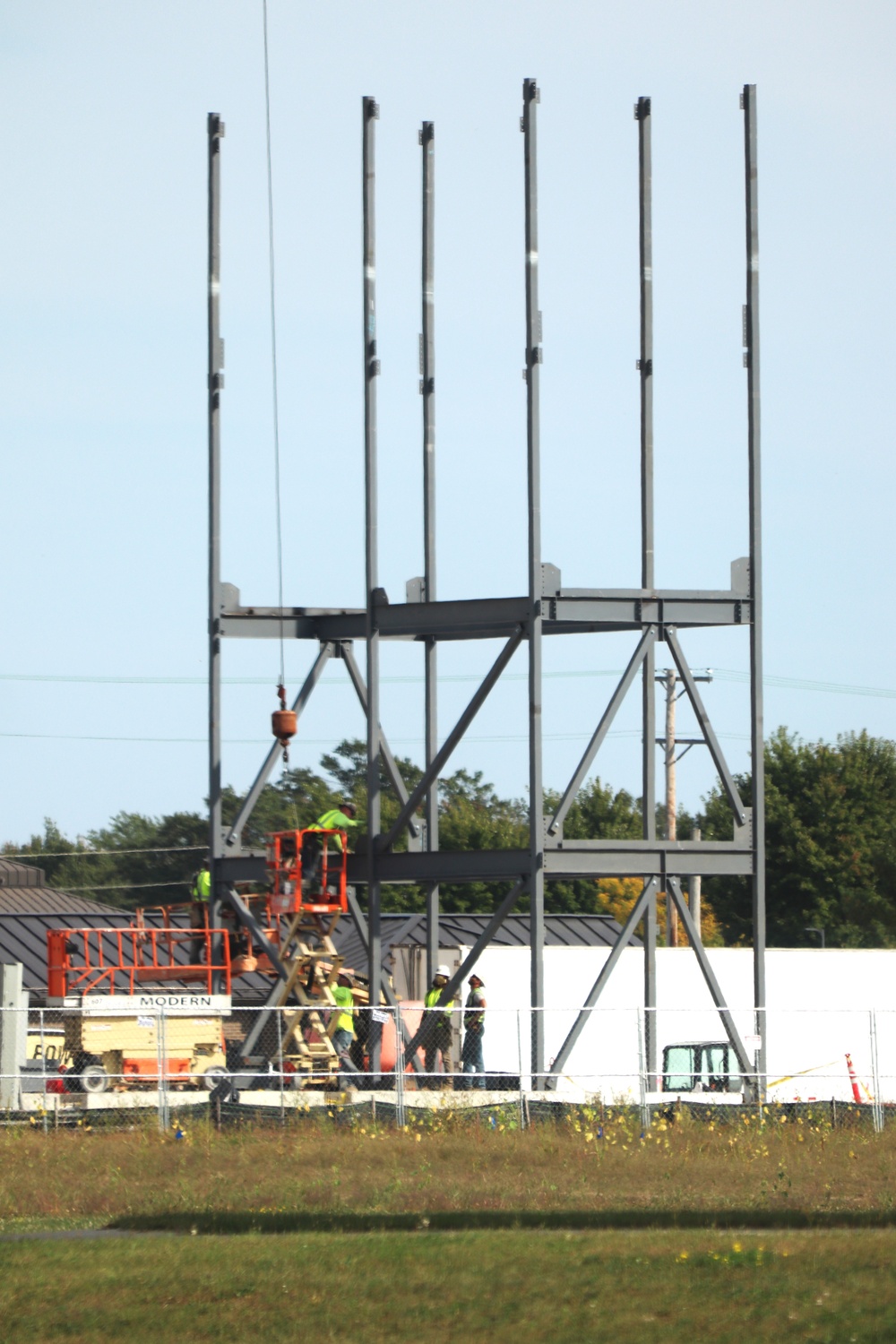 September 2024 construction operations for fiscal year 2023-funded barracks project at Fort McCoy