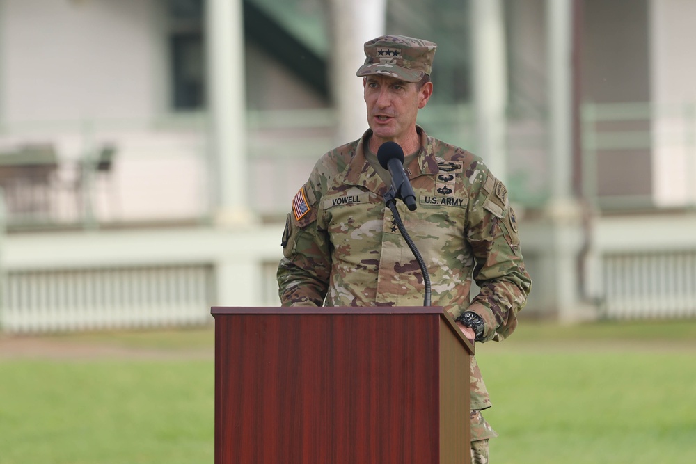 USARPAC Flying V Ceremony