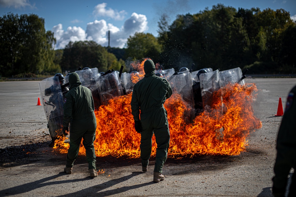 KFOR 34 Conducts Fire Phobia Training in Hohenfels, Germany