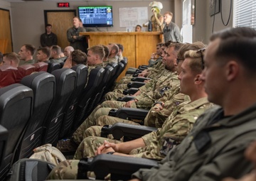 3rd MAW Marines and British Royal Navy aircrews conduct a subject matter expert exchange