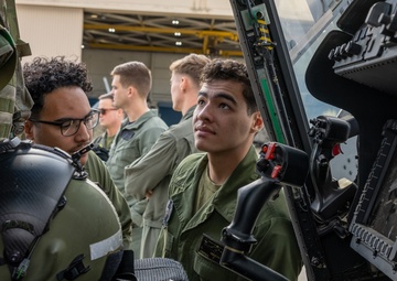 3rd MAW Marines and British Royal Navy aircrews conduct a subject matter expert exchange