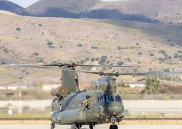 3rd MAW Marines and British Royal Navy aircrews conduct a subject matter expert exchange