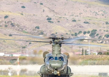 3rd MAW Marines and British Royal Navy aircrews conduct a subject matter expert exchange