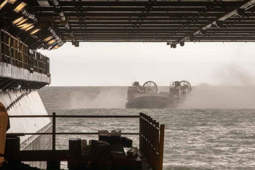 USS Iwo Jima Conducts Well Deck Operations