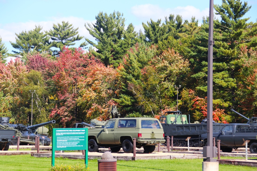 2024 Fall Colors at Fort McCoy's Equipment Park