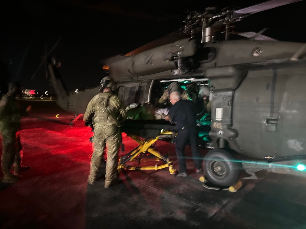 2-3 GSAB MEDEVAC transfer after Hurricane Helene