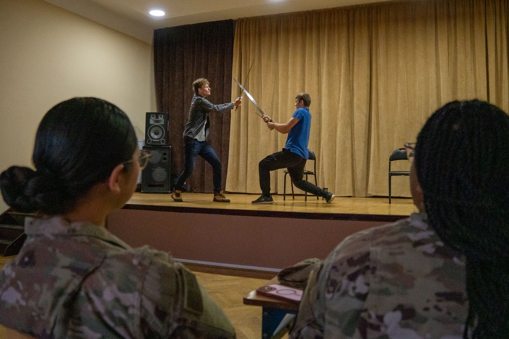 Task Force Pegasus Troopers Visit Polish Students