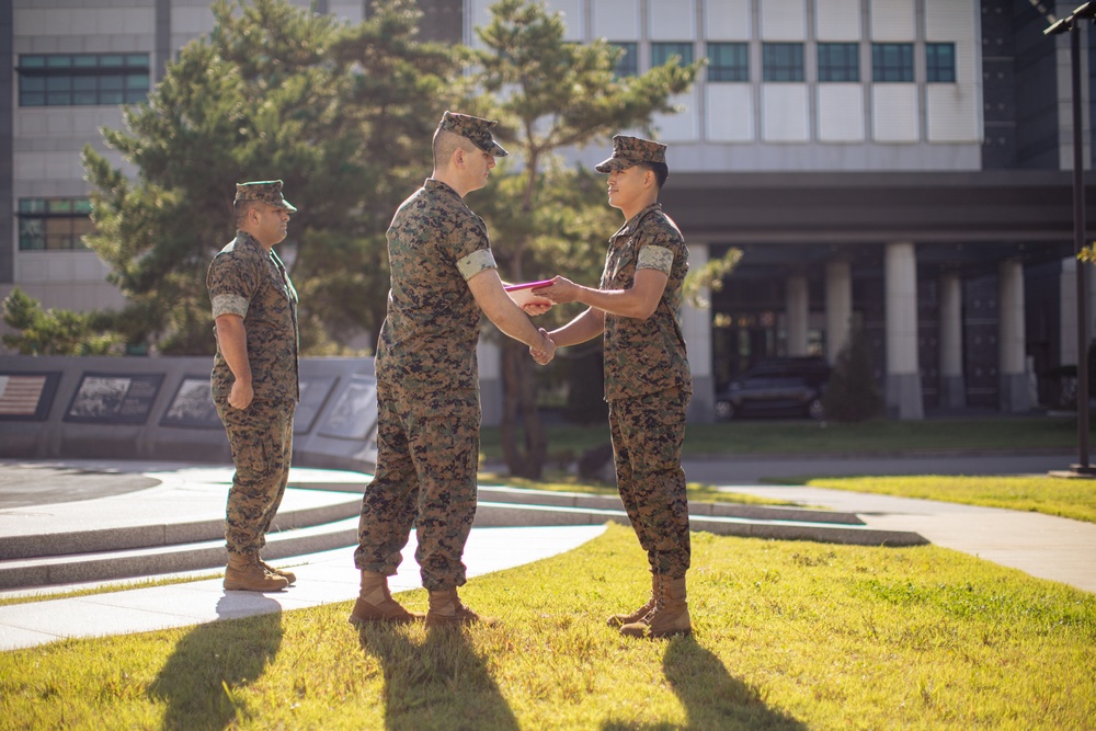 MARFORK NCO Promotion Ceremony