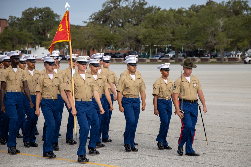 Gainesville native graduates as the honor graduate for platoon 3072, November Company, Marine Corps Recruit Depot Parris Island