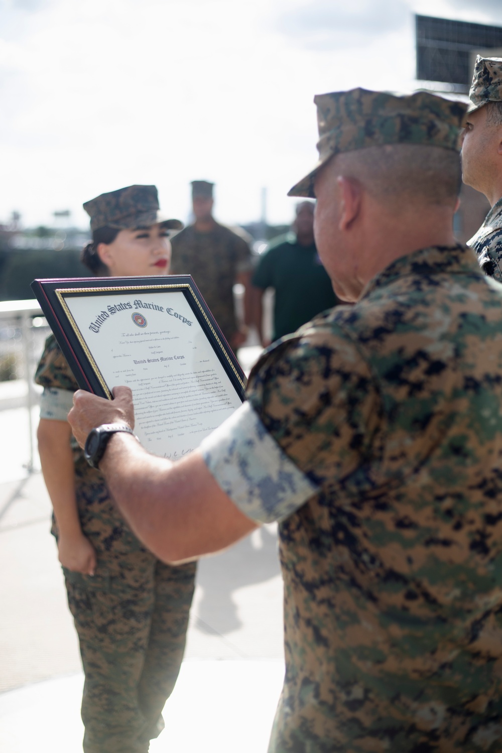 SSgt Caro promotion ceremony