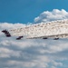 RAF Red Arrows perform aerial display over RAF Mildenhall