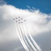 RAF Red Arrows perform aerial display over RAF Mildenhall