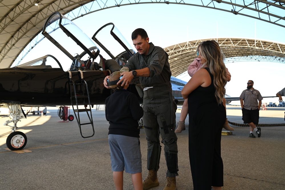 Wheatland Union High School football team touches down at Beale AFB