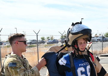 Wheatland Union High School football team touches down on Beale AFB