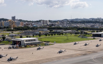 HMLA-367 formation flight