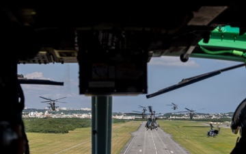 HMLA-367 formation flight