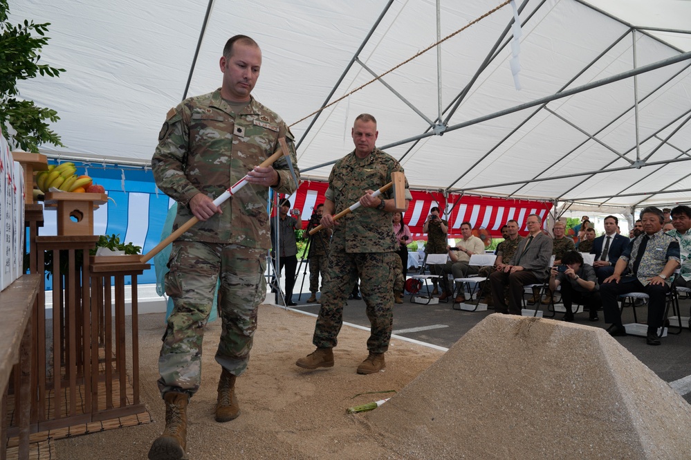 USMC barracks complex groundbreaking ceremony