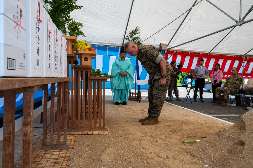 USMC barracks complex groundbreaking ceremony