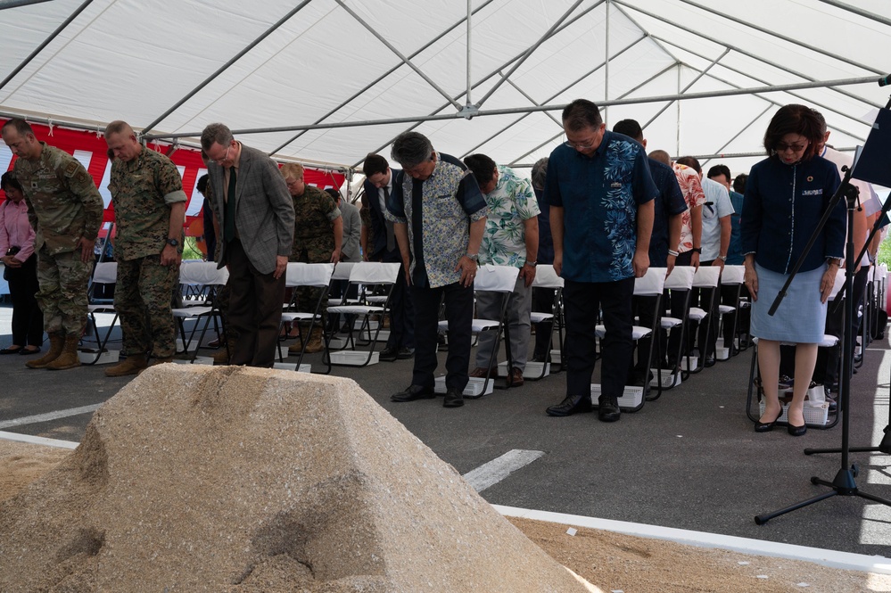 USMC barracks complex groundbreaking ceremony