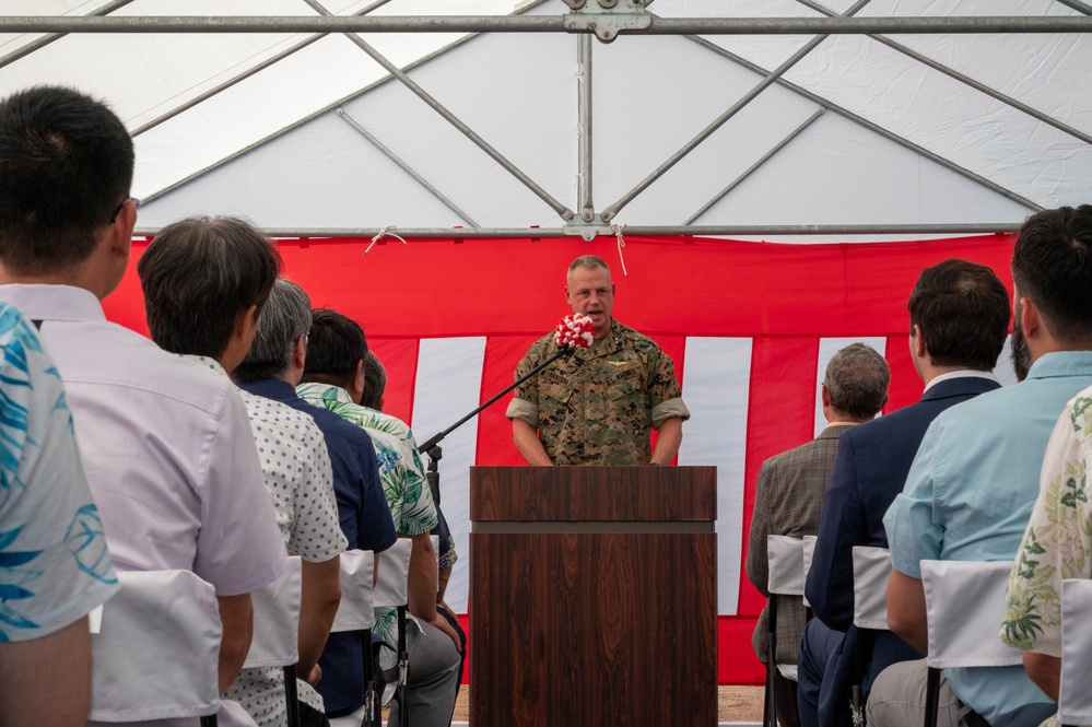 USMC barracks complex groundbreaking ceremony