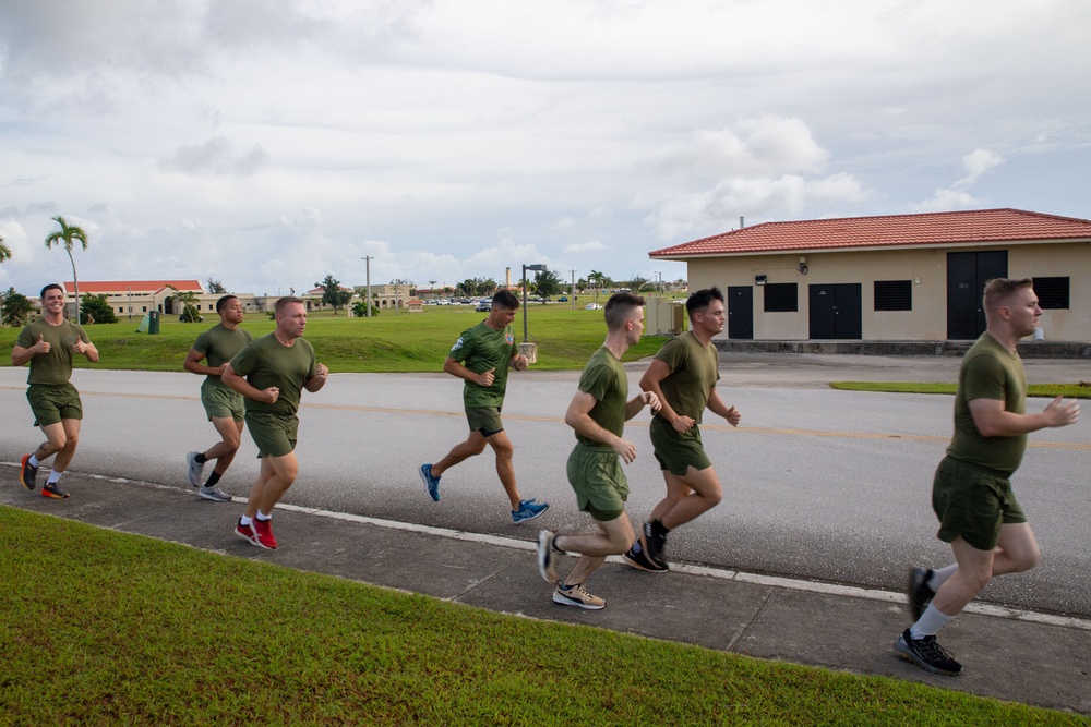 Blaz Marines participate in unit swim, run PT