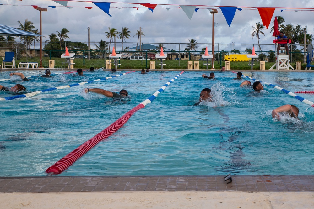 Blaz Marines participate in unit swim, run PT