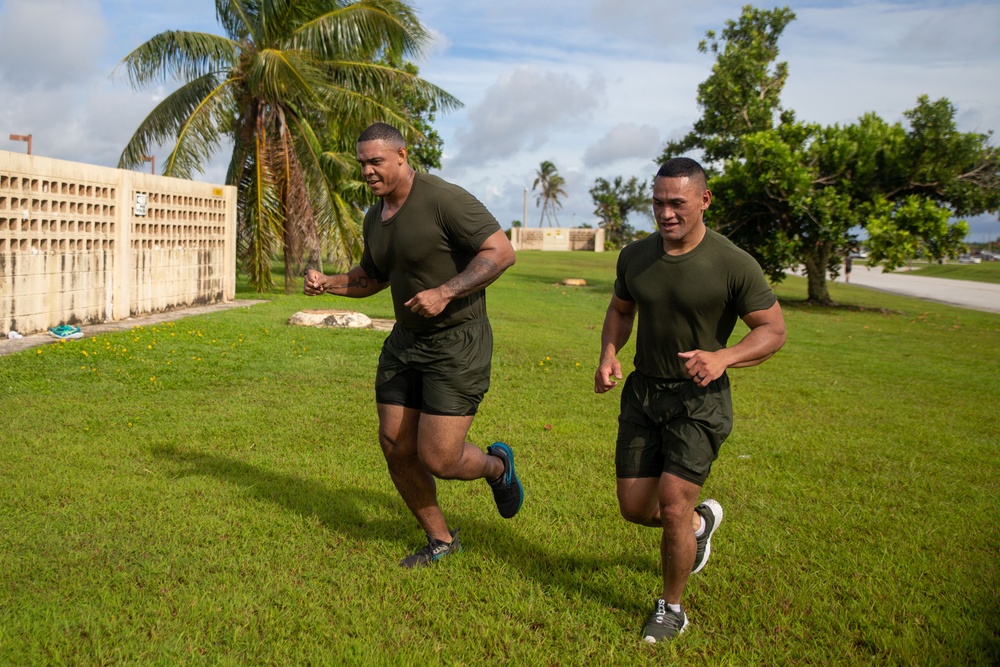 Blaz Marines participate in unit swim, run PT