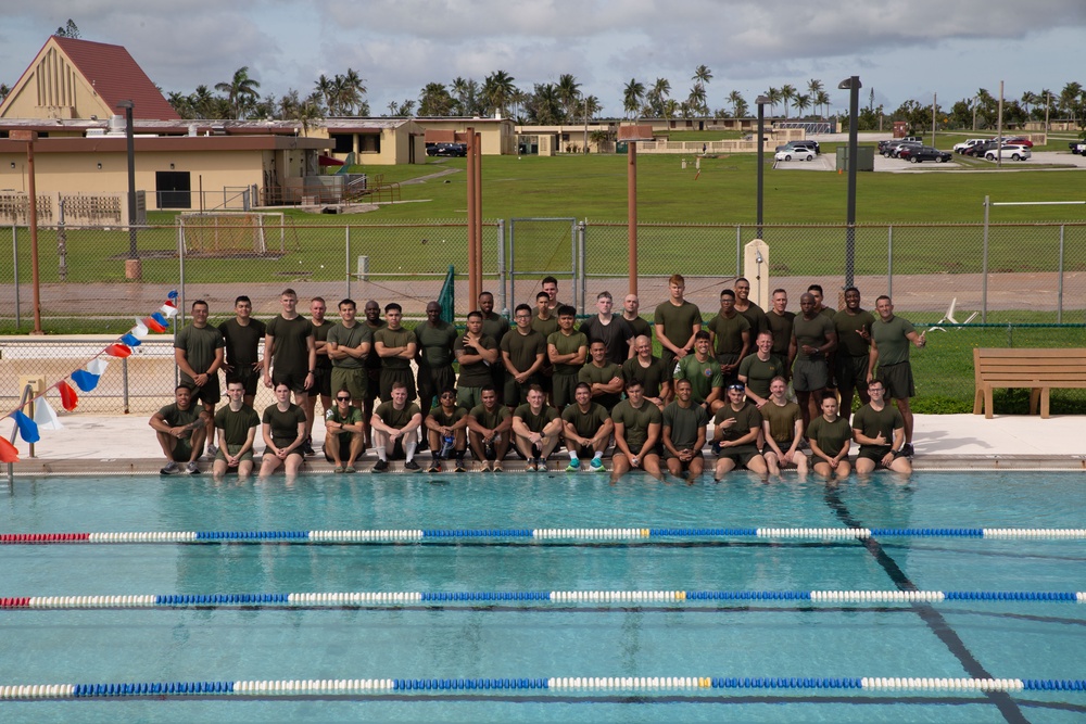 Blaz Marines participate in unit swim, run PT