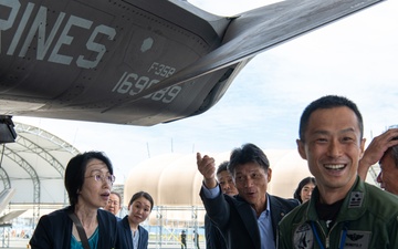 Miyazaki local leaders tour F-35s at Marine Corps Air Station Iwakuni, Japan