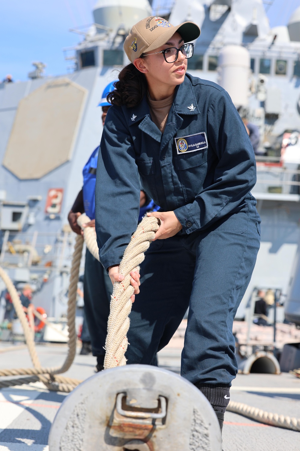 USS Arleigh Burke Pulls Into Chania, Greece