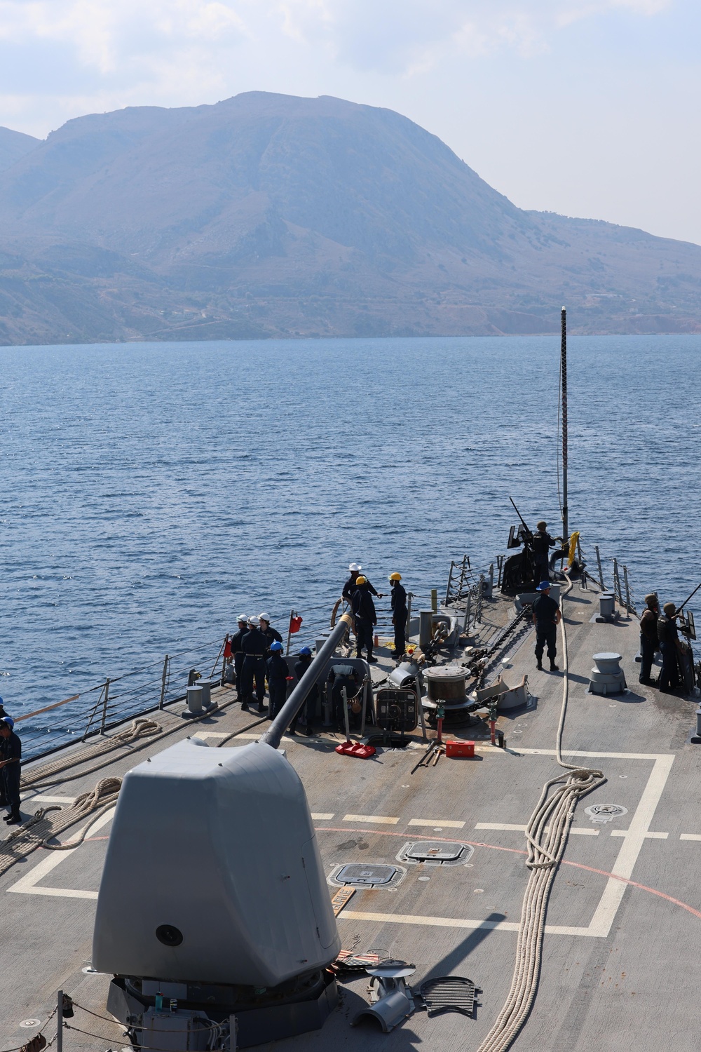 USS Arleigh Burke Pulls Into Chania, Greece
