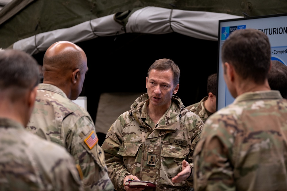 USAREUR-AF CG visits deployed 3-star NATO element