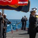 USS Ronald Reagan (CVN 76) hosts a burial at sea for Lt.j.g. Marc Rockwell-Pate