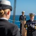 USS Ronald Reagan (CVN 76) hosts a burial at sea for Lt.j.g. Marc Rockwell-Pate