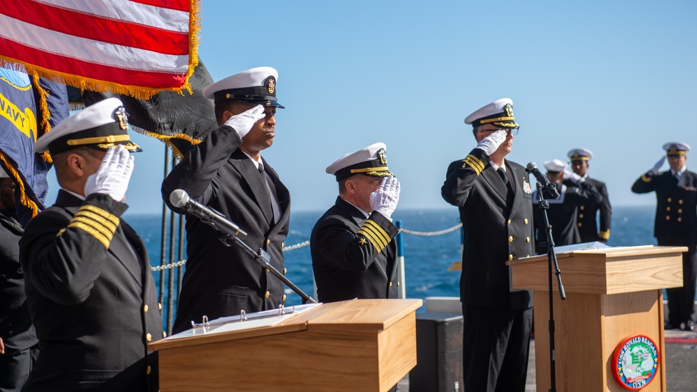 USS Ronald Reagan (CVN 76) hosts a burial at sea for Lt.j.g. Marc Rockwell-Pate