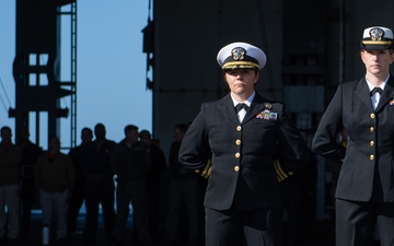 USS Ronald Reagan (CVN 76) hosts a burial-at-sea for Lt.j.g. Marc Rockwell-Pate