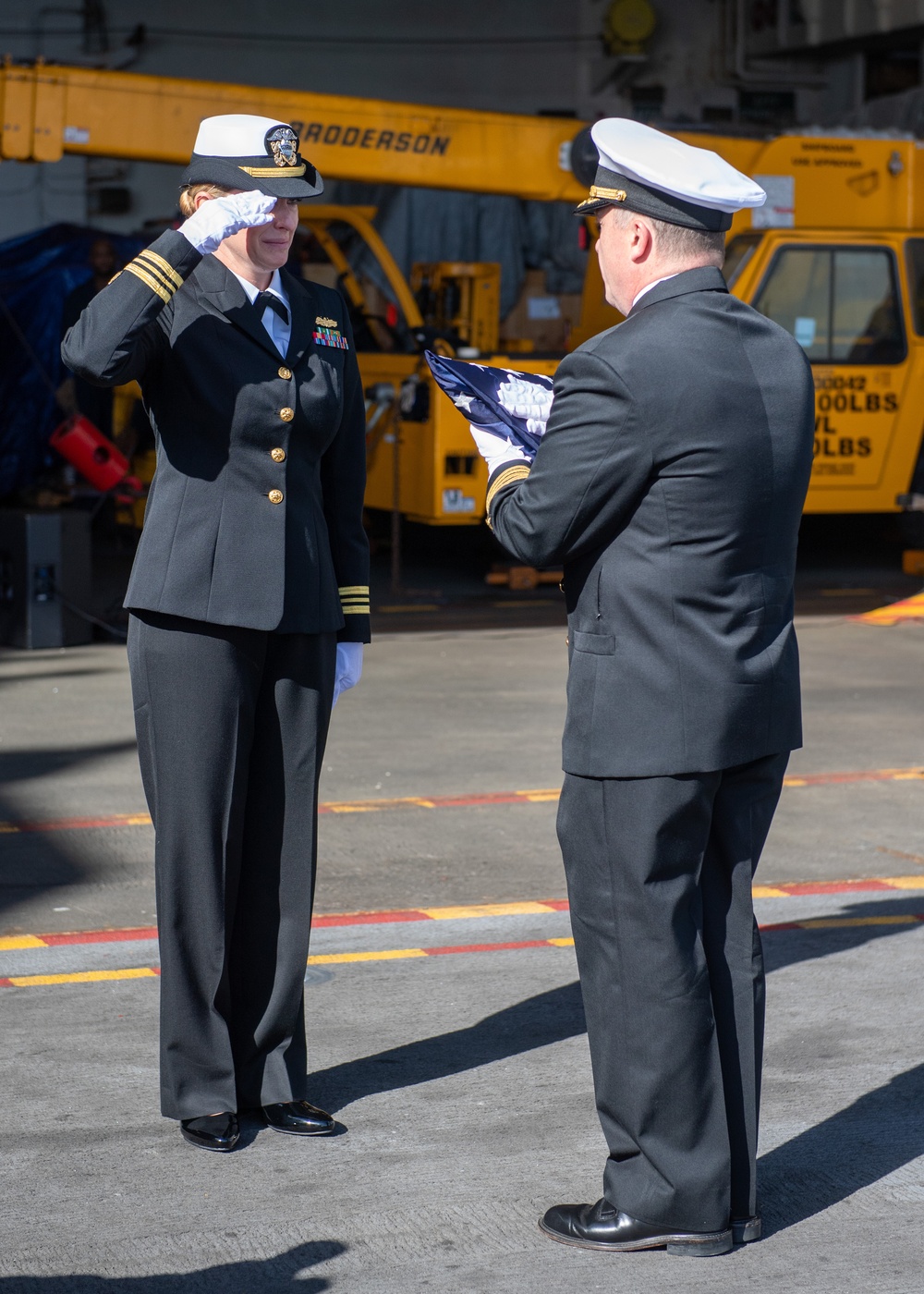 USS Ronald Reagan (CVN 76) hosts a burial-at-sea for Lt.j.g. Marc Rockwell-Pate