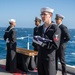 USS Ronald Reagan (CVN 76) hosts a burial-at-sea for Lt.j.g. Marc Rockwell-Pate