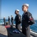 USS Ronald Reagan (CVN 76) hosts a burial-at-sea for Lt.j.g. Marc Rockwell-Pate