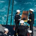 USS Ronald Reagan (CVN 76) hosts a burial-at-sea for Lt.j.g. Marc Rockwell-Pate