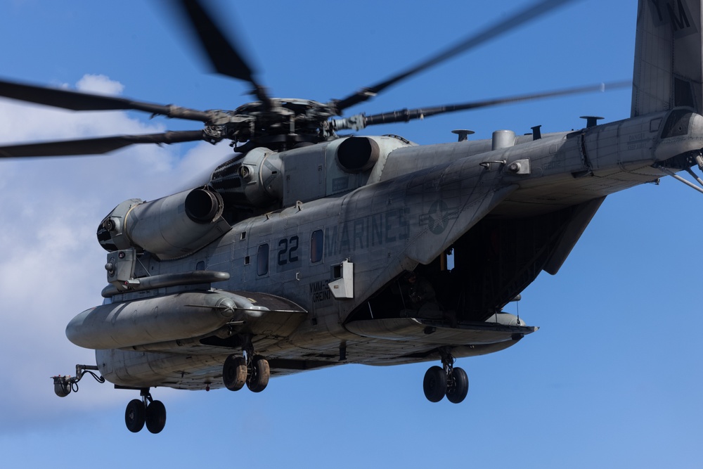 24th MEU (SOC) CH-53E Flight Operations during Bilateral Training with Italian Armed Forces