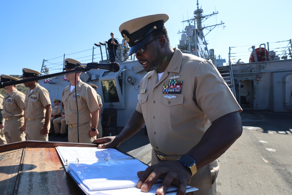 USS Arleigh Burke (DDG 51) Chief Petty Officer Pinning