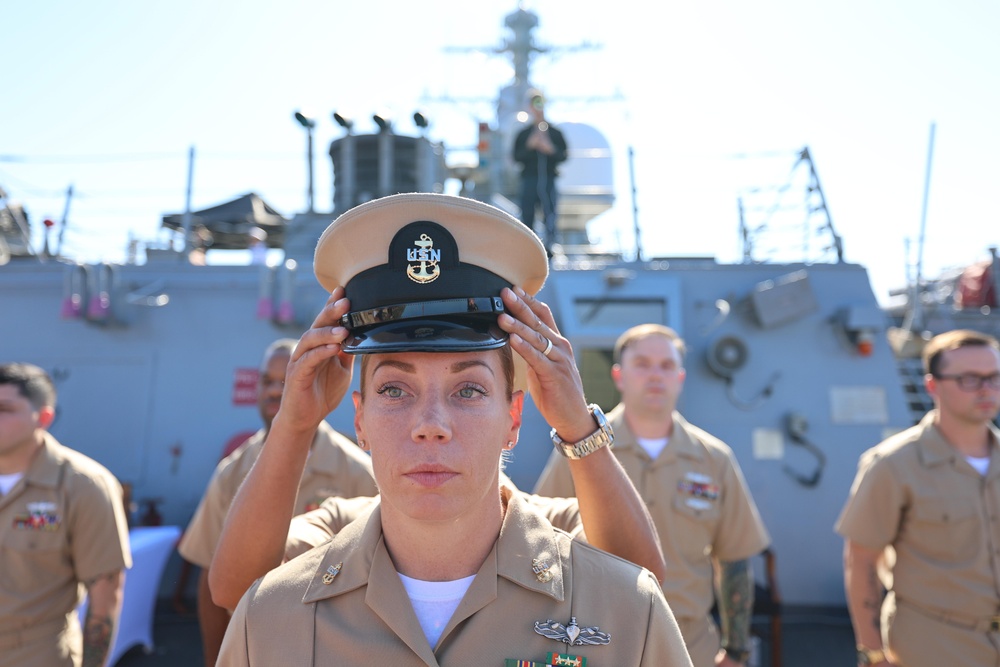 USS Arleigh Burke Chief Petty Officer Pinning